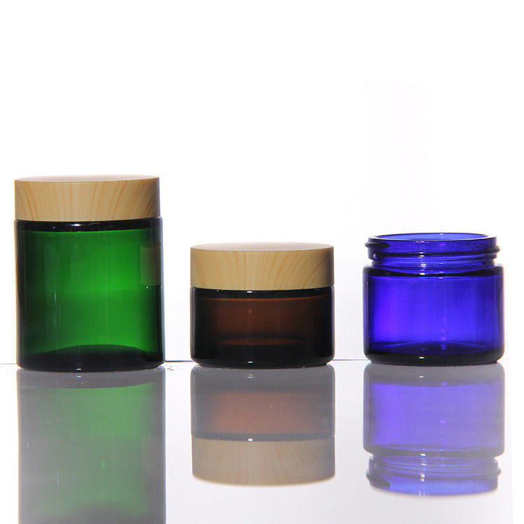 Glasglaskreme Anpassbares Logo Creme-Gläser Kosmetikflaschen für Feuchtigkeitscreme 50g 100g 200g