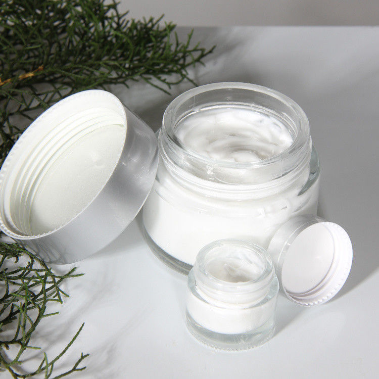 Luxus Kosmetik Glas Make-up Flasche Verpackung Behälter Set leere Gesichtscreme Glas Hautpflege Set und Packetic