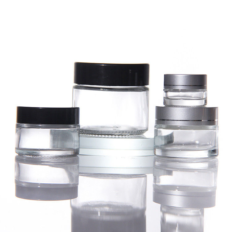 Luxus Kosmetik Glas Make-up Flasche Verpackung Behälter Set leere Gesichtscreme Glas Hautpflege Set und Packetic