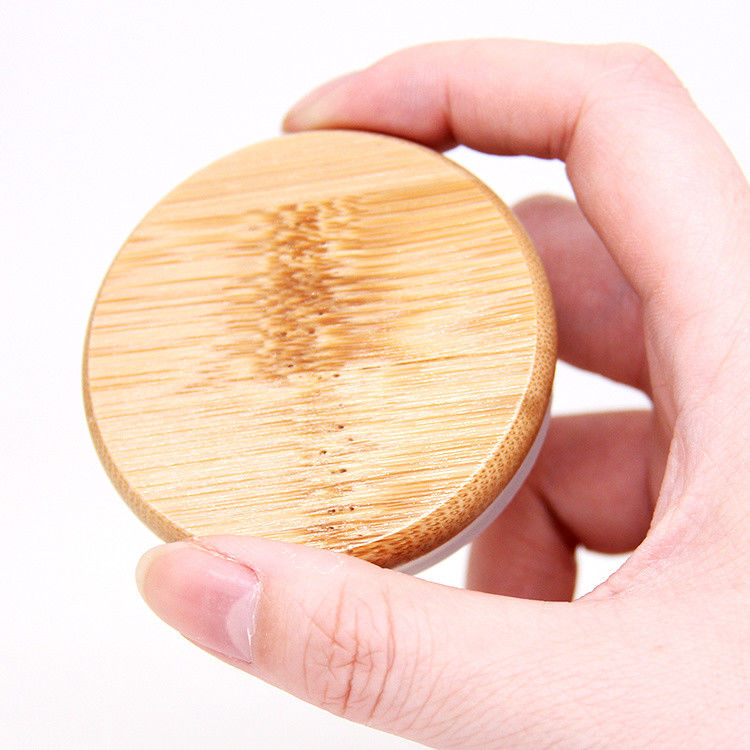 Ökofreundliche wiederverwendbare Maurer-Glasdeckel Bambus Holz-Tee-Kaffee-Tasse Abdeckung 70 mm Größe Deckel mit Strohloch