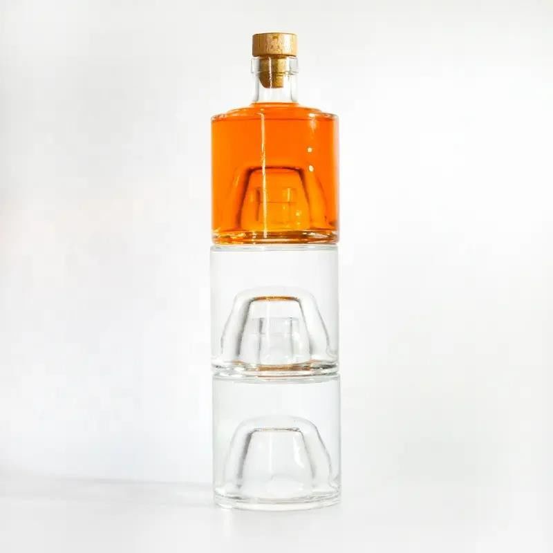 Rotwein Alkohol Glas Flaschen Alkohol mit Korken 750 ml personalisiert