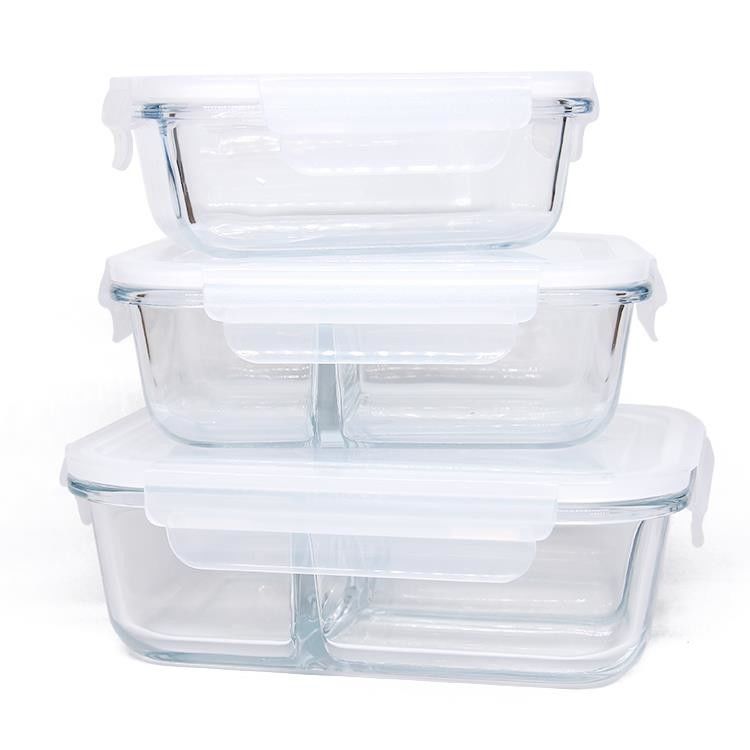 Glas Frucht Schalen Mittagspause für die Lagerung von Lebensmitteln Beste Küche Set Behälter