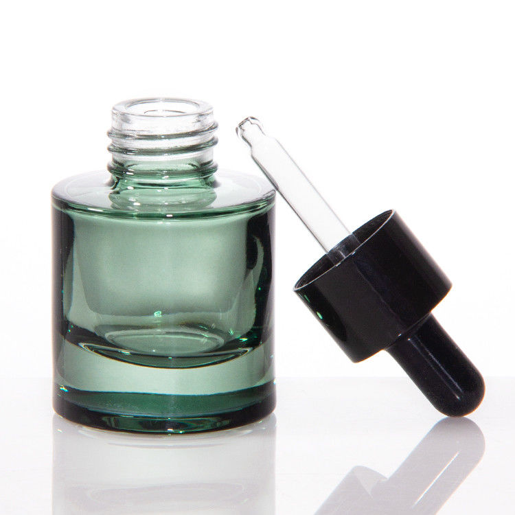 Kosmetische Hautpflege Verpackung 20 ml 30 ml Zylinder Klares Bernsteinhaar ätherisches Öl Serum Glas Tropffflasche