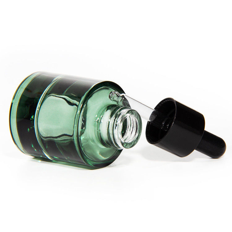 Kosmetische Hautpflege Verpackung 20 ml 30 ml Zylinder Klares Bernsteinhaar ätherisches Öl Serum Glas Tropffflasche