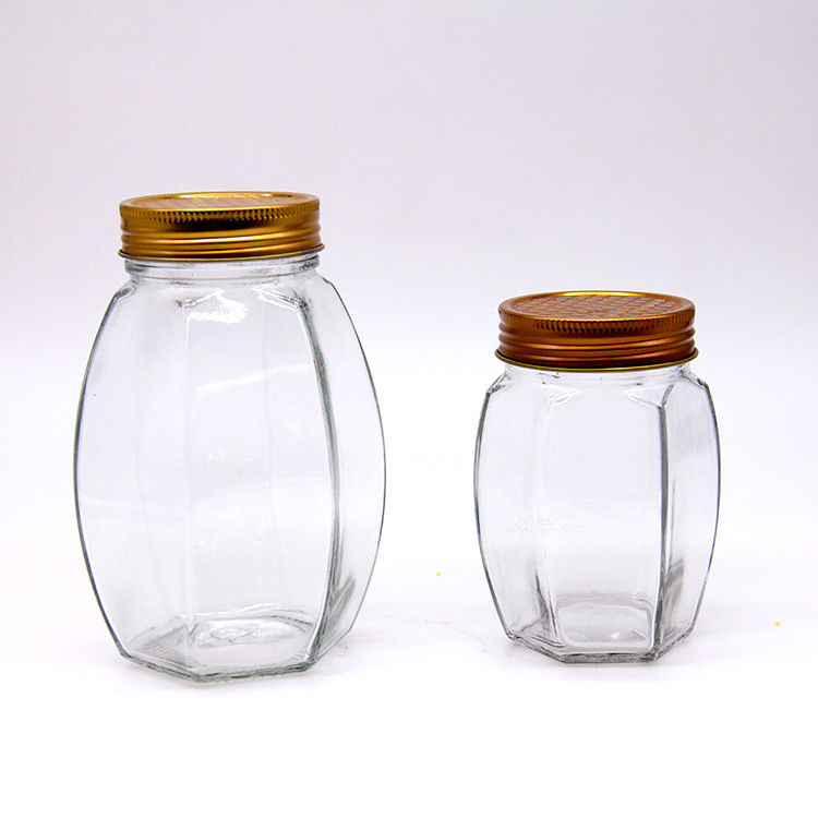 Langlebige, tragbare 190 ml 4oz 120ml 180ml transparente Honigglasgläser für Marmelade und Hot Chili Sauce