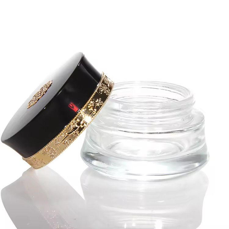 Kosmetik Gesichtscreme Glasglas 50ml und Glasverpackung Runde Frostglasflasche Qualität kundenspezifisch 5g 10g 15g