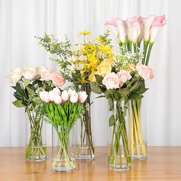 Wohnzimmer im europäischen Stil Hotel Glasblumenvase Wohnkultur Glasvase