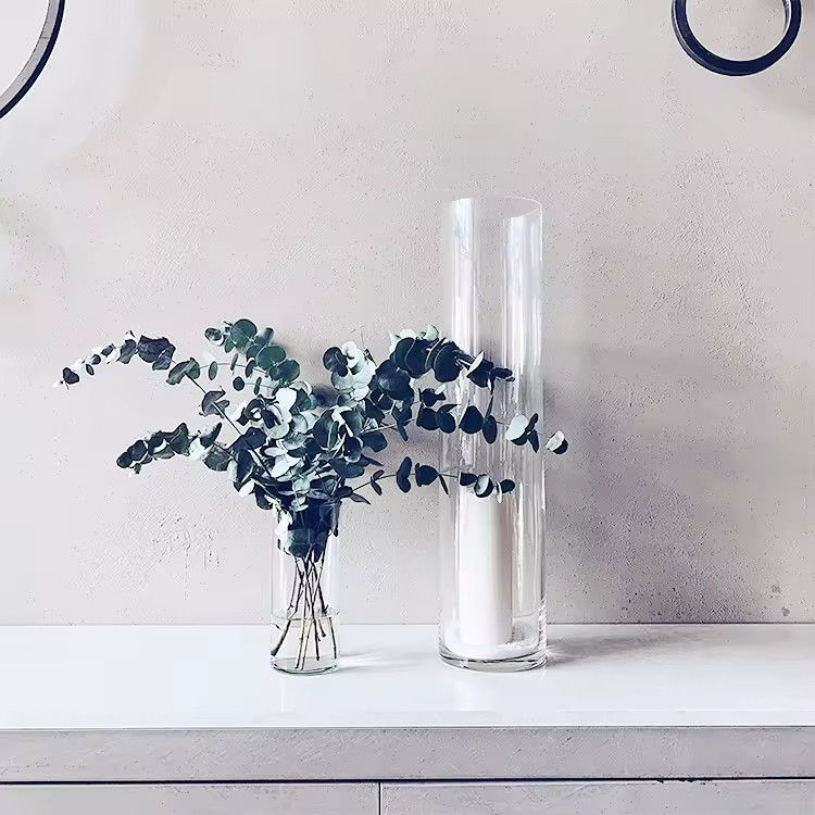 Wohnzimmer im europäischen Stil Hotel Glasblumenvase Wohnkultur Glasvase