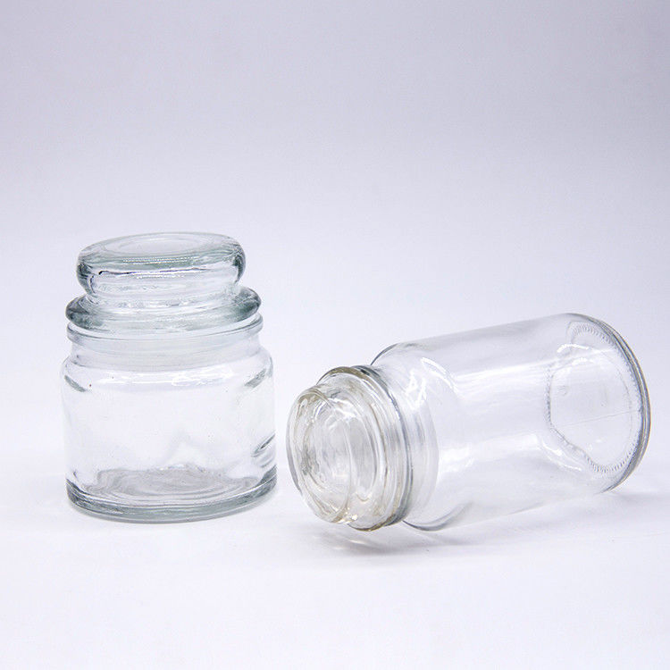 Speicherung von Lebensmitteln Gerade, runde, klare Glaskaffee Kaffeebohnen Glas mit tiefem Deckel