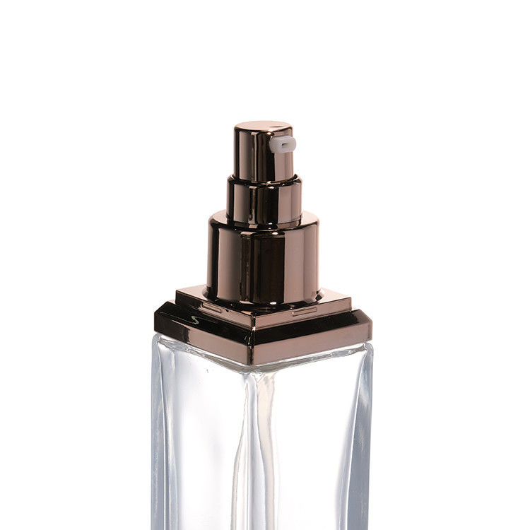 30 ml 50 ml 80 ml 100 ml transparente Glaspumpenflasche für Serum ätherisches Öl Parfüm Lotion
