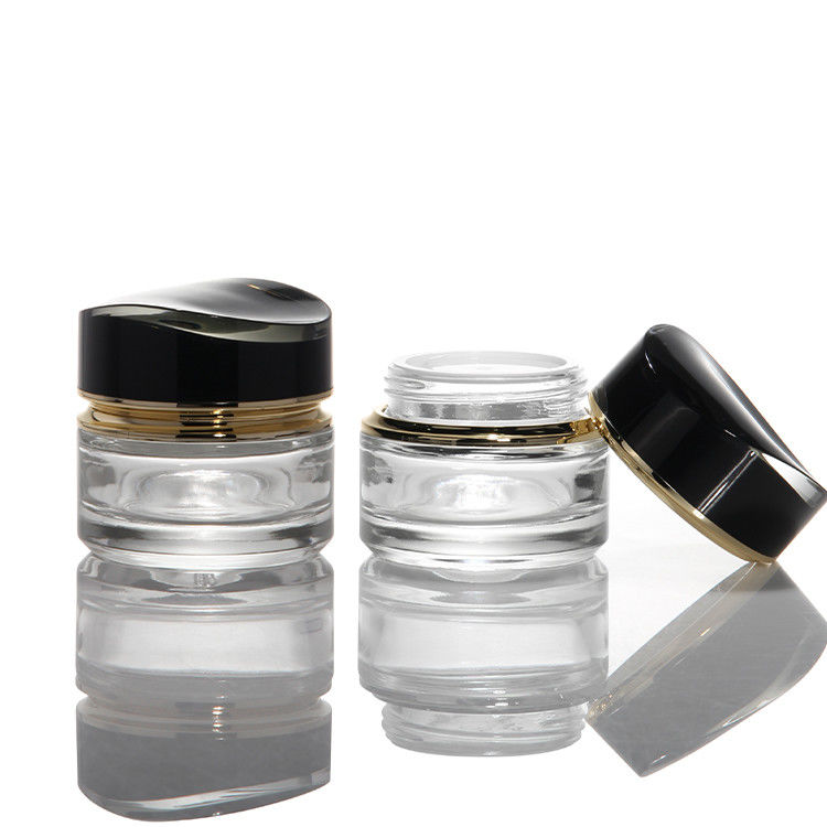 Luxus 100ml 120ml 200ml Glas Lotion Flaschen Kosmetik Parfum Öl Creme Lotion Durchsichtige dicke Wand