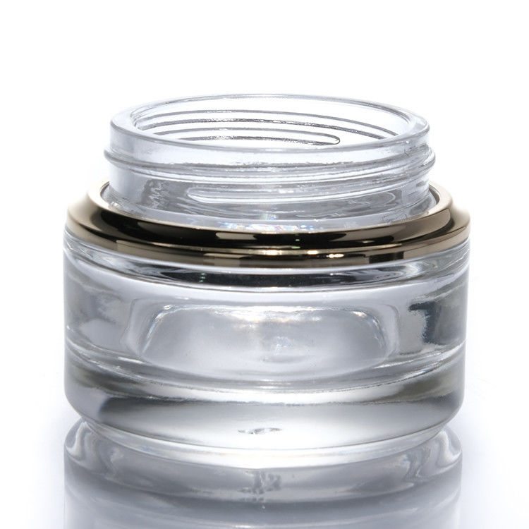 Luxus 100ml 120ml 200ml Glas Lotion Flaschen Kosmetik Parfum Öl Creme Lotion Durchsichtige dicke Wand