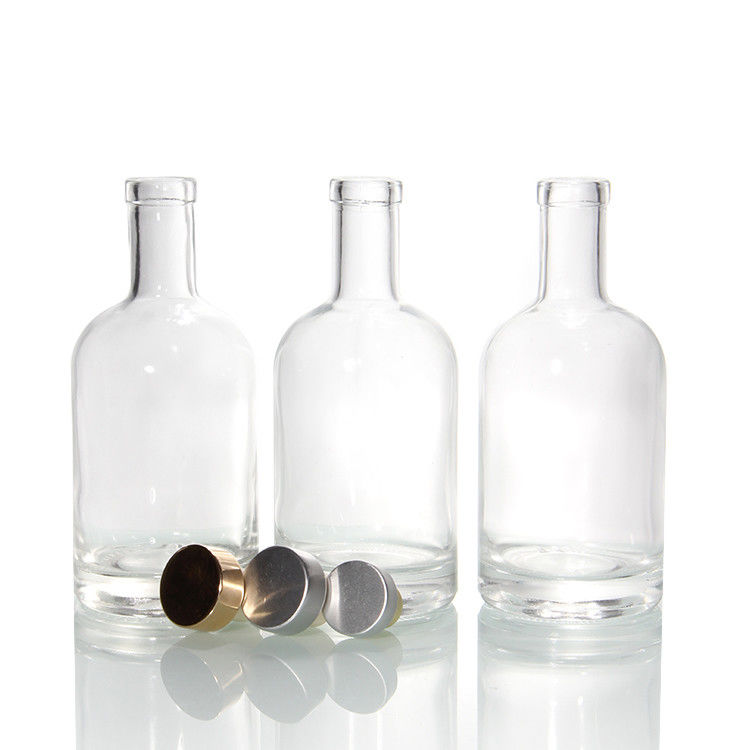 12 Unzen schwere Basisflaschen für 750 ml klare Bordeaux-Glas-Flaschen