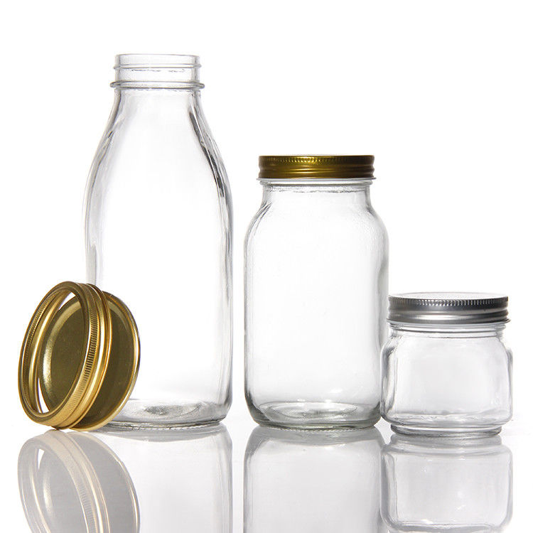 Billiger Preis Rund 180Ml 280Ml 380Ml 500Ml Lebensmittelpaket Glas Mason Gläser mit Schraubdeckel