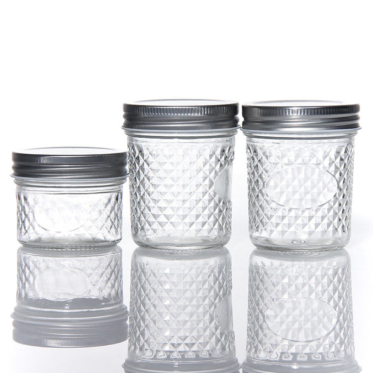 Billiger Preis Rund 180Ml 280Ml 380Ml 500Ml Lebensmittelpaket Glas Mason Gläser mit Schraubdeckel