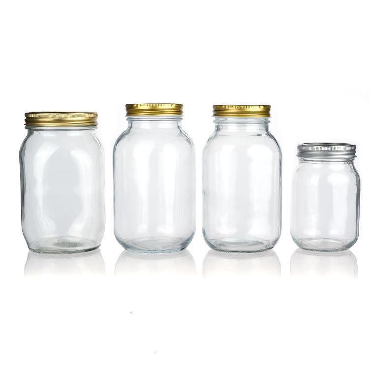 Custom Design 8 Oz 16 Oz Lebensmittelbehälter Glas Mason Jar mit Deckel