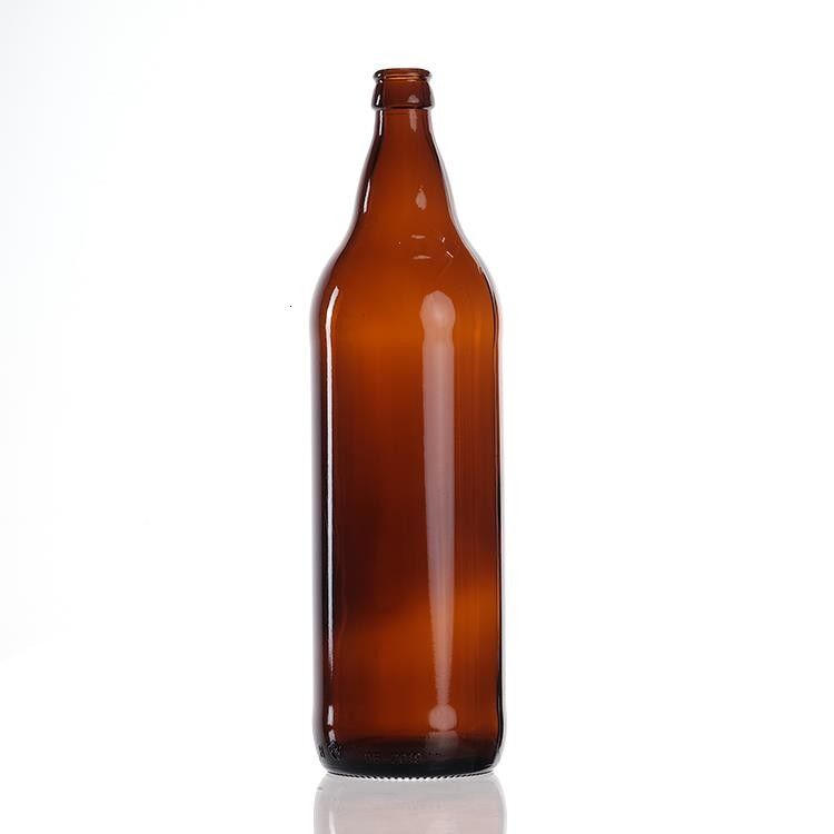 Hochwertiges Grünes Bernsteinbier Glasflasche Klares Warmstempelgetränk für Bier