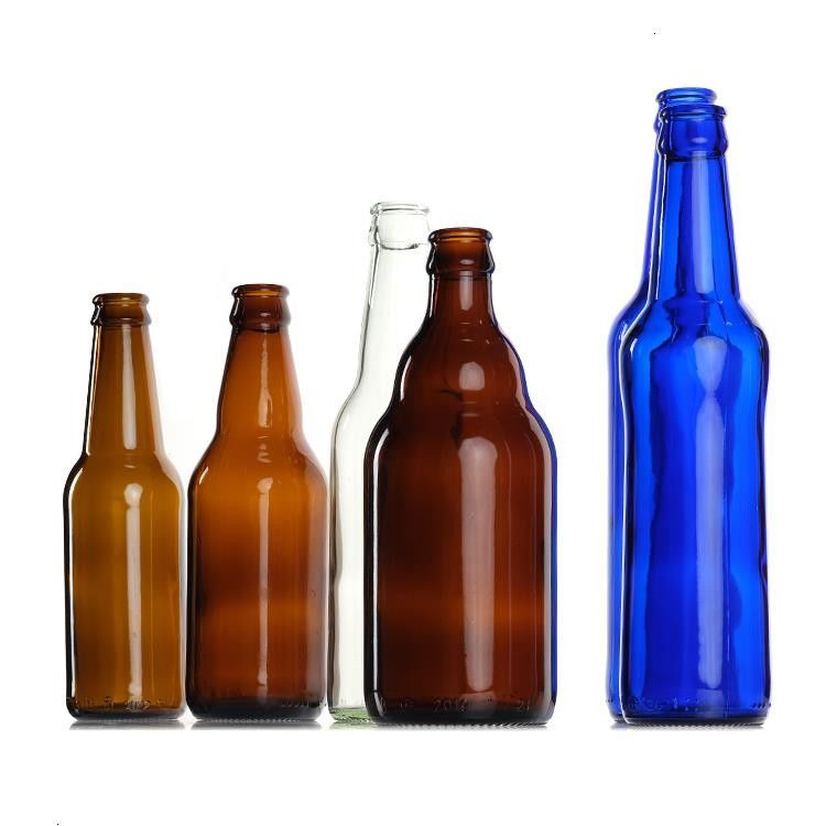 Hochwertiges Grünes Bernsteinbier Glasflasche Klares Warmstempelgetränk für Bier