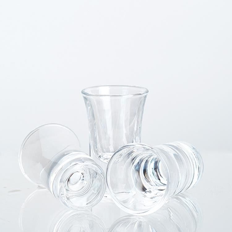Hochwertiges Luxus klares Mini-Shoot Glass Transparentes Holz 30 ml 70 ml Schot Glass