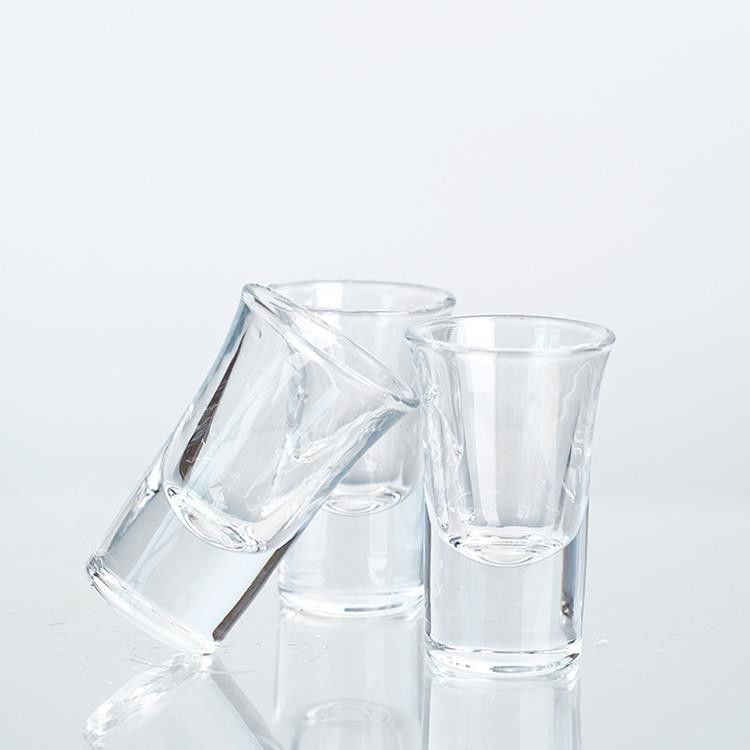 Hochwertiges Luxus klares Mini-Shoot Glass Transparentes Holz 30 ml 70 ml Schot Glass