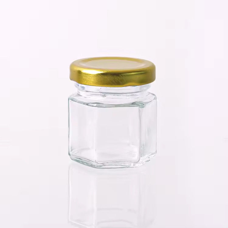 Benutzerdefiniertes Logo Vollgröße Durchsichtig Honig Breiter Mund Glas-Lebensmittel-Gläser mit Deckel