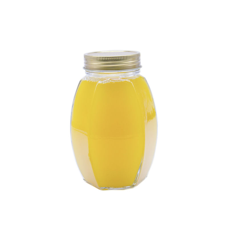 Hochwertiges rundes Glas Glasglas Speicher Honig Lebensmittelglas