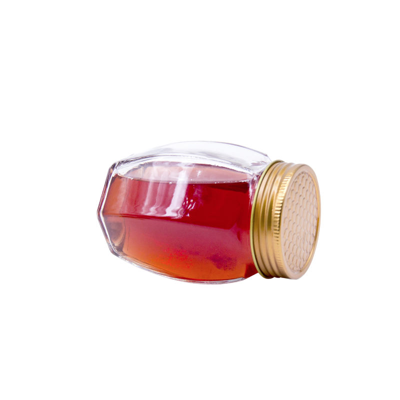 Hochwertiges rundes Glas Glasglas Speicher Honig Lebensmittelglas
