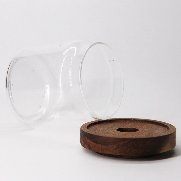 Hochwertige dekorative Lebensmittel Glas-Speicherkrug zum Speichern von Schokolade Kaffee Süßigkeiten mit Kork