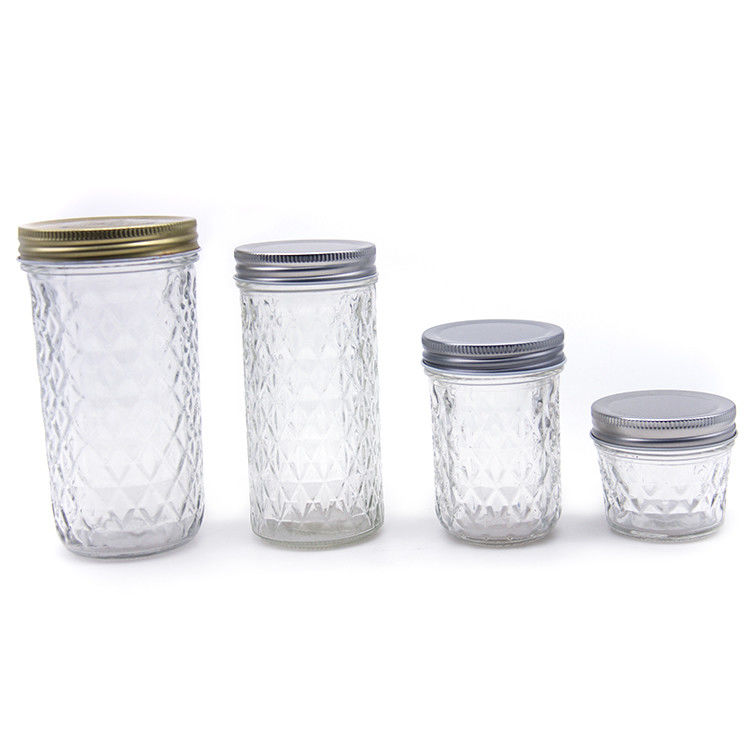 Neues Design Durchsichtige runde Glasmarmelade Pickelkrug Glaskrug für die Lagerung