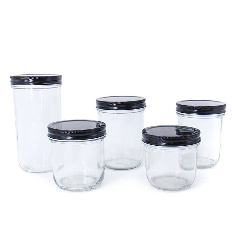 Neues Design Durchsichtige runde Glasmarmelade Pickelkrug Glaskrug für die Lagerung