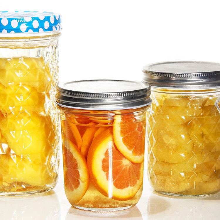 Neues Design Durchsichtige runde Glasmarmelade Pickelkrug Glaskrug für die Lagerung