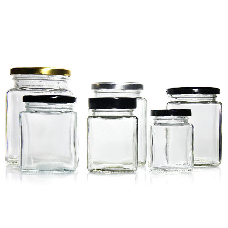 Haltbares klares Glas 100 ml 240 ml Hochverschlossenes Lagerbehälter für Obst