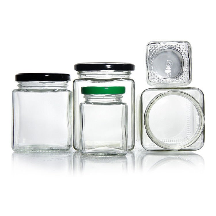 Haltbares klares Glas 100 ml 240 ml Hochverschlossenes Lagerbehälter für Obst