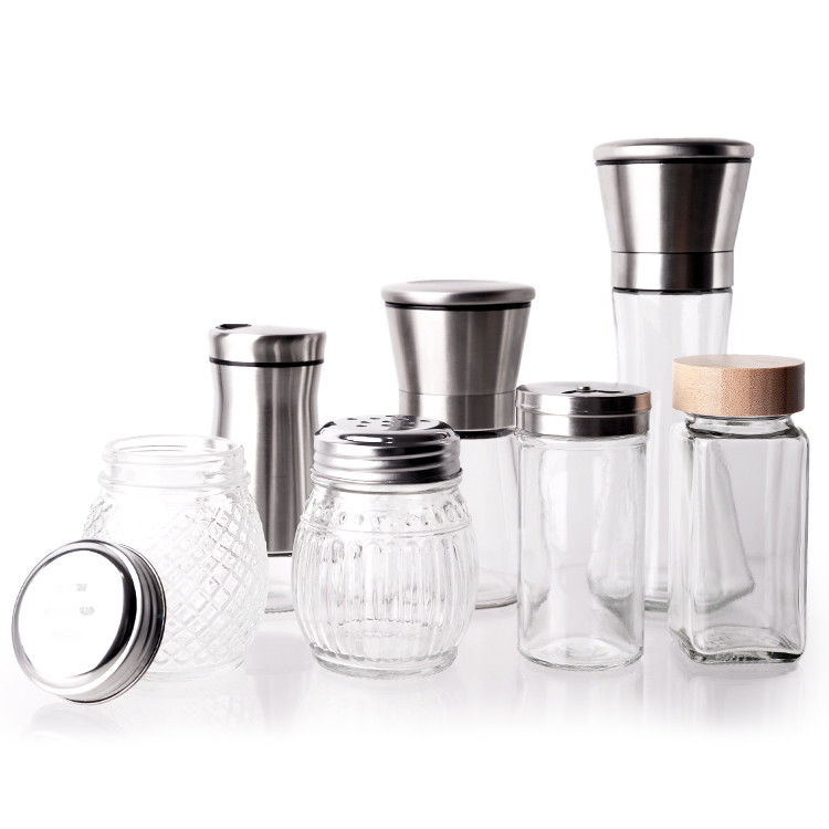 Hersteller Lebensmittelbehälter Küchenbehälter 4oz Glas Gewürzkrüge mit Deckel