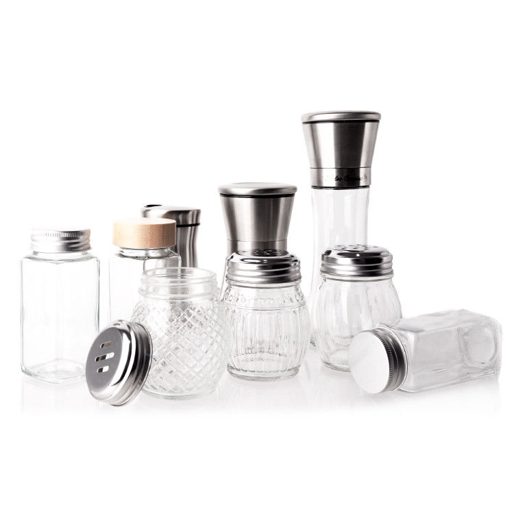 Hersteller Lebensmittelbehälter Küchenbehälter 4oz Glas Gewürzkrüge mit Deckel