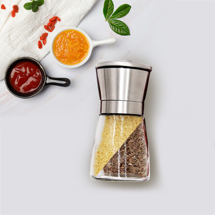 Top Qualität 2 Oz 4 Oz Gewürze Pfeffer ShakerRund 4 Oz Gewürz Glasglas mit Metalldeckel