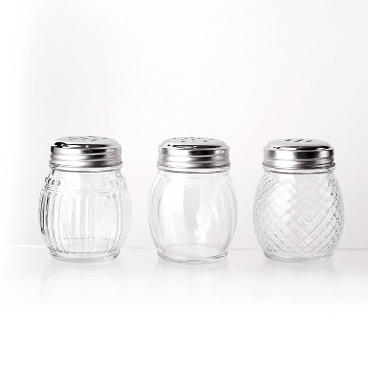 Anpassbares LOGO Verschiedene Stile 40Z 8OZ Glas Gewürzkrüge mit Schüttlertopfen Deckel für Gewürze