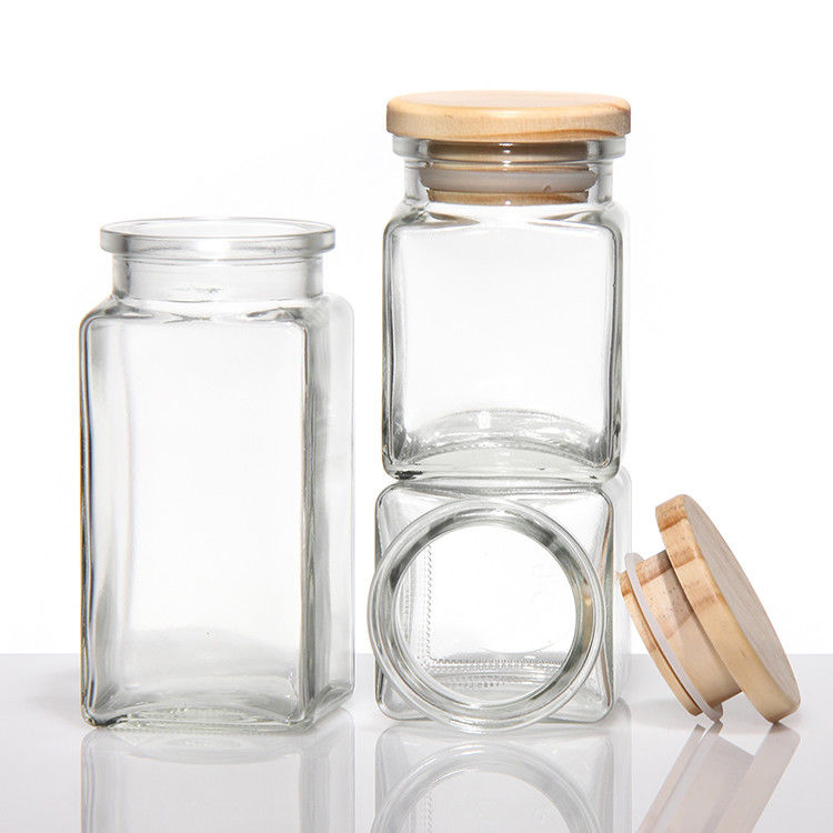 4 Oz Gewürzflaschen leere Glasflasche mit Etiketten Gewürzorganisator Flaschen mit Bambusdeckel