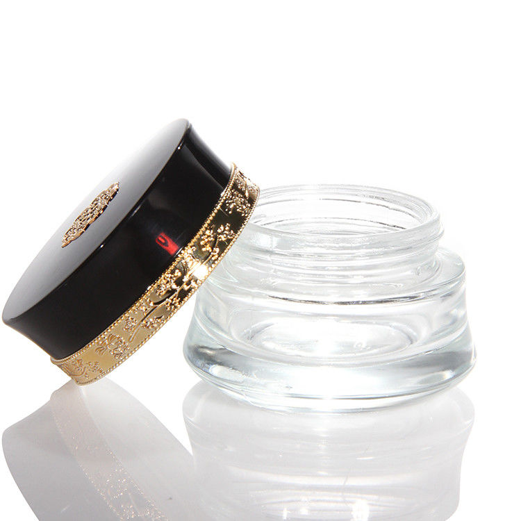 Kosmetik Gesichtscreme Glasglas 50ml und Glasverpackung Runde Frostglasflasche Qualität kundenspezifisch 5g 10g 15g