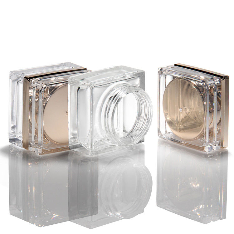 Maßgeschneiderte leere Frostglasflasche mit Rose Gold Deckel 5 ml-50 ml Luxus Gesichtskosmetik Lotion Behälter