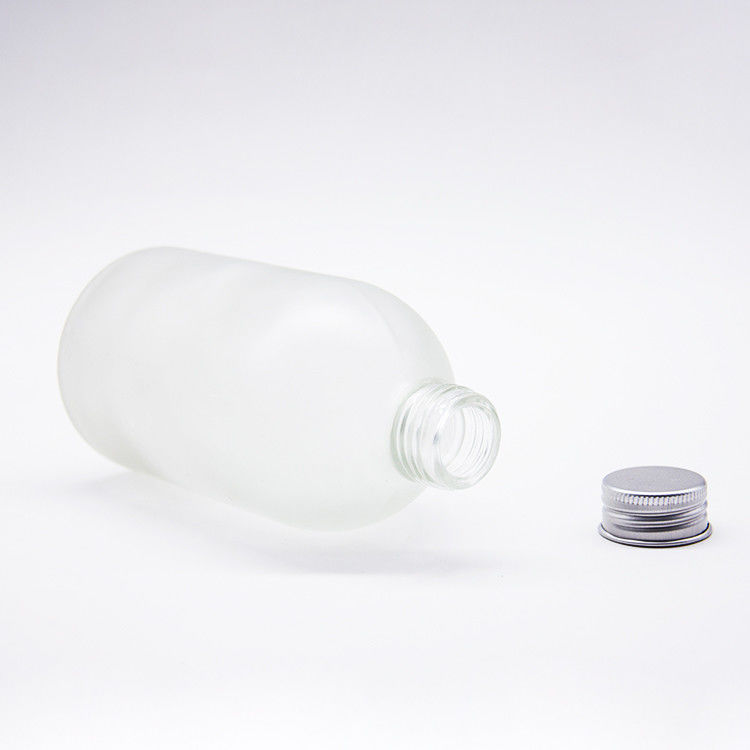Anpassung Flasche Glasflasche 200ml Flachglas Kaltbrühe Kaffeesaftflaschen mit Aluminiumkappe