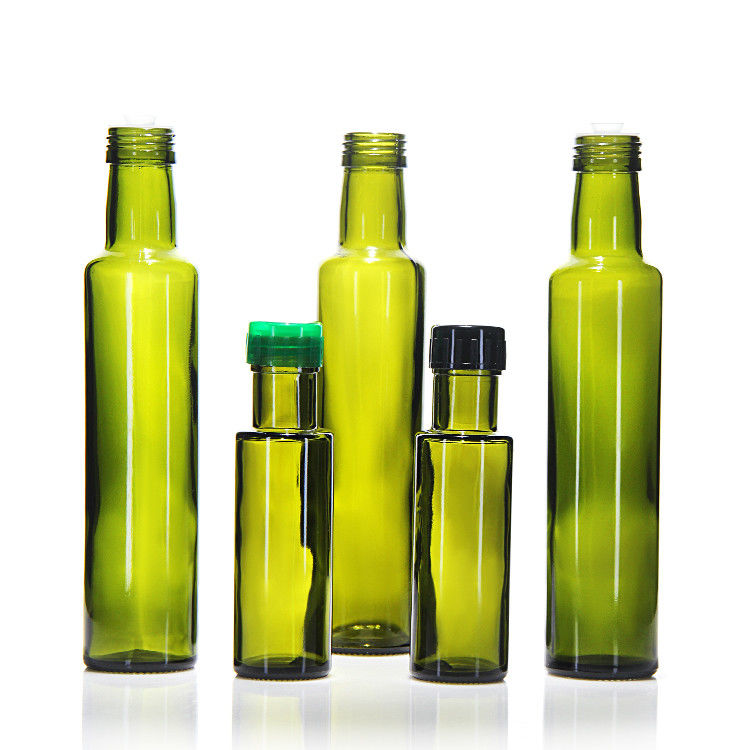 500 ml 750 ml Quadratflächen Olivenöl-Glasflaschen mit Korken- oder Schraubdeckel