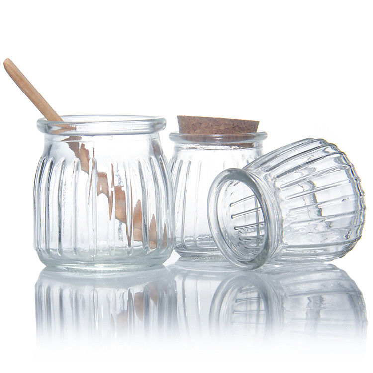 Lager Lieferant Klare gefrorene Badsalz Speicher Tasse Pudding Gläser für Milch Joghurt