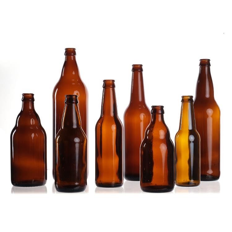 Großhandel Leere 330ml 33cl 12oz Soda oder Saft klare Bierglasflaschen mit Deckel