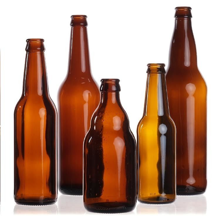 Großhandel Leere 330ml 33cl 12oz Soda oder Saft klare Bierglasflaschen mit Deckel