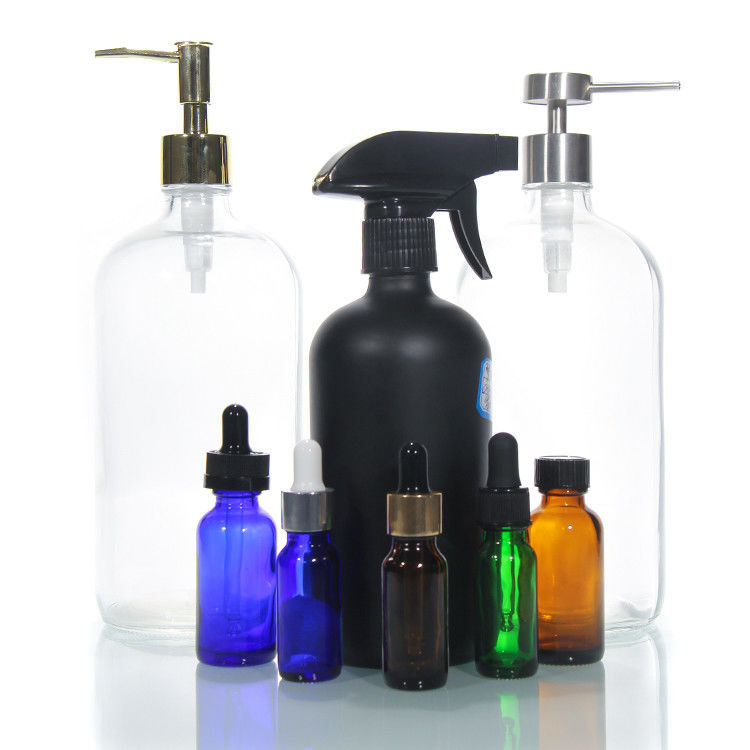 30 ml 120 ml Glaspumpe Lotion Spray Creme Roller Dropper Serum Flasche Behälter für die kosmetische Verpackung