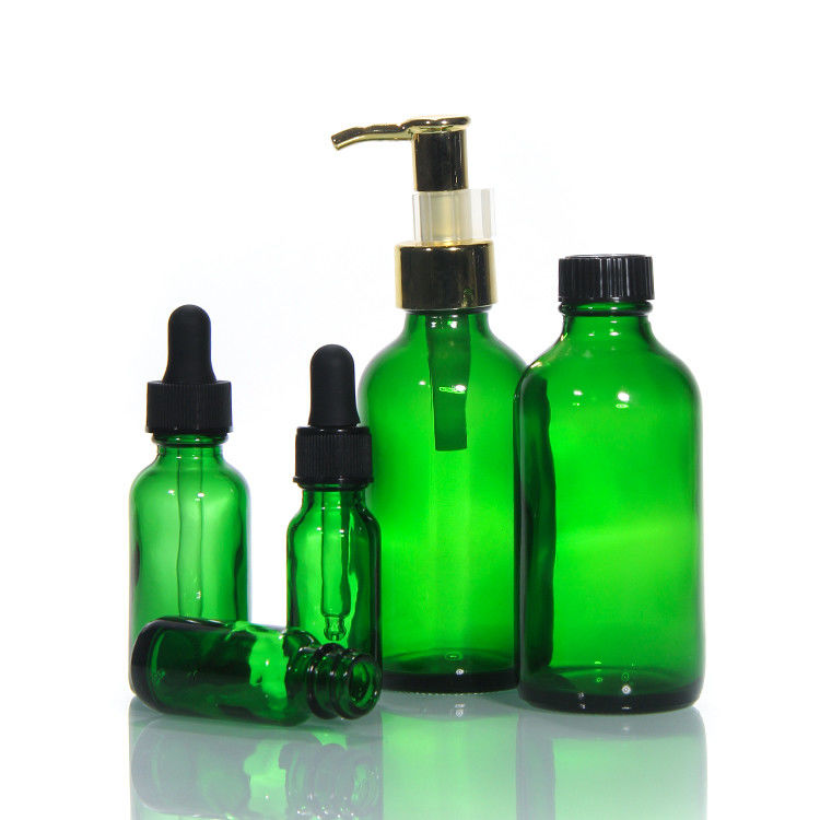 Farbleere Luxus-Glasflasche Glasflasche mit Pump Lotion Glas Kosmetikflaschen