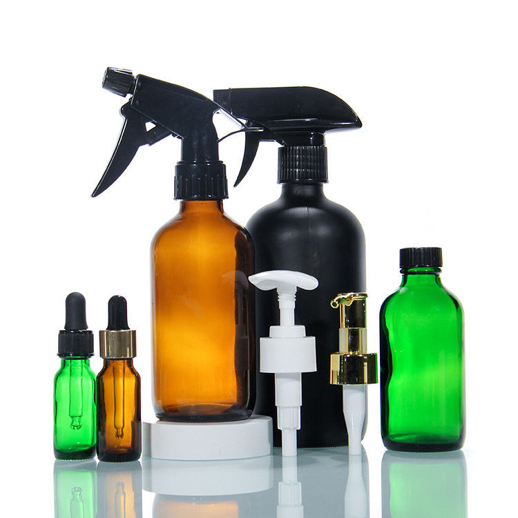 Farbleere Luxus-Glasflasche Glasflasche mit Pump Lotion Glas Kosmetikflaschen