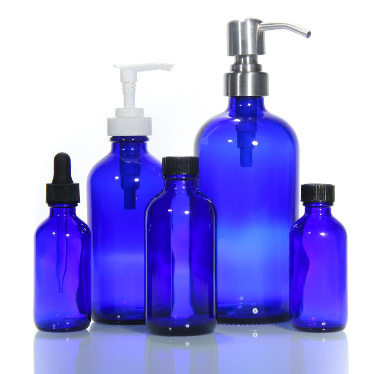 Farbleere Luxus-Glasflasche Glasflasche mit Pump Lotion Glas Kosmetikflaschen