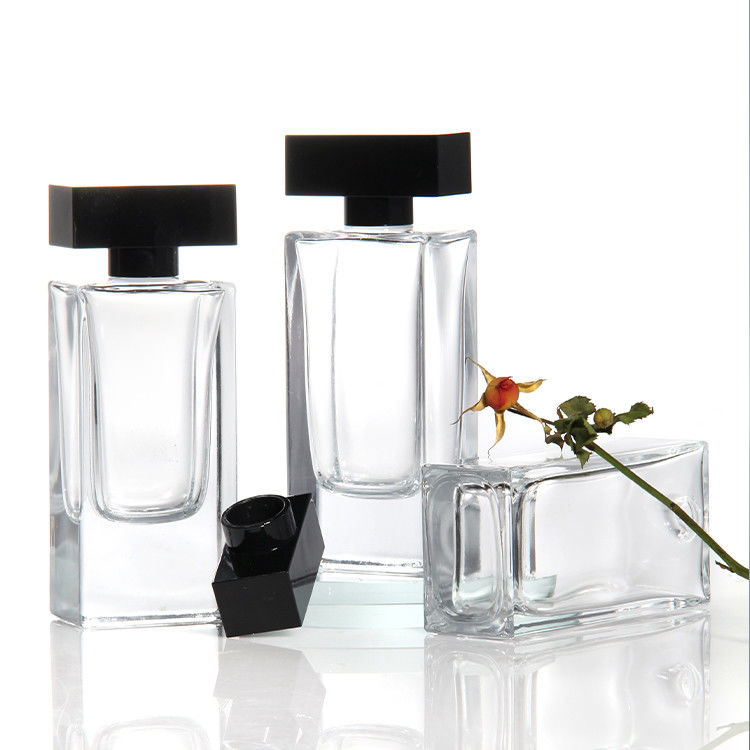 Großhandel 30 ml 50 ml 75 ml 100 ml Leere Luxus Flat Quadrat Spray Duft-Parfümflasche